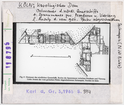 Vorschaubild Köln: Karolingischer Dom, Ostmauer des nördlichen Querschiffs 